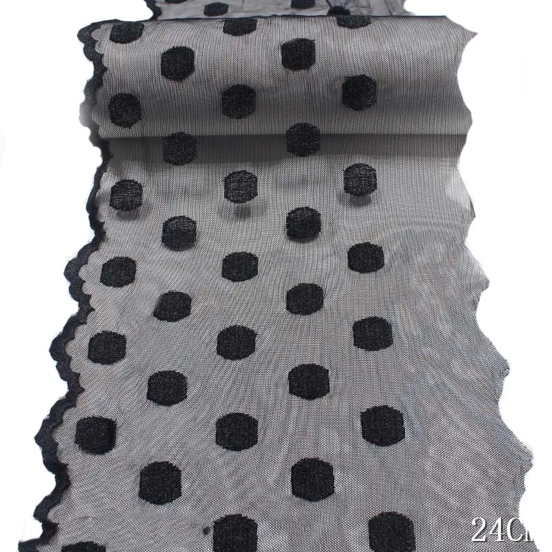 43Yards Black Embroidery Lace Trim DIY Dress Sewing Accessories Dots Embroidered Laces Fabrics for Clothes Craft
43Yards Black Embroidery Lace Trim DIY Dress Sewing Accessories Dots Embroidered Laces Fabrics for Clothes Craft