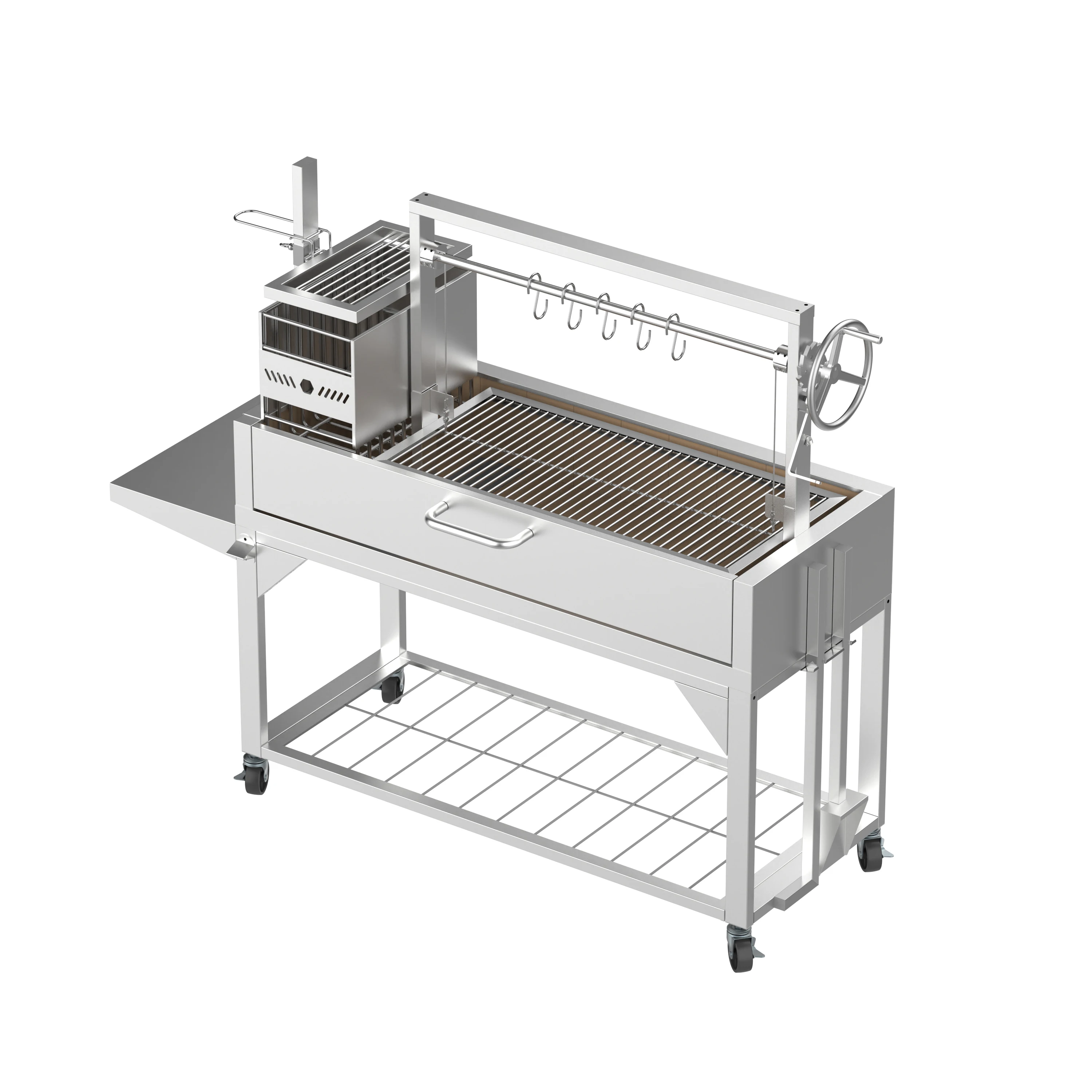 High Quality Stainless Steel Charcoal BBQ Grill Outdoor Parrilla Grill with Brush Finish Convenient Barbecue Machine
High Quality Stainless Steel Charcoal BBQ Grill Outdoor Parrilla Grill with Brush Finish Convenient Barbecue Machine