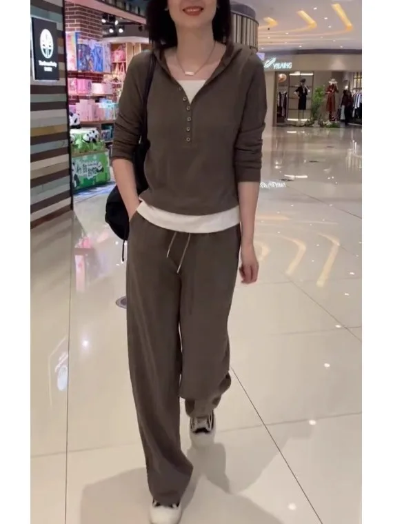 Loose Fit Long Sve Casual Women's Faion Set Two Piece Lazy Sle Hoodie Pants Autumn Collection Breathable Cotton Blend
Loose Fit Long Sve Casual Women's Faion Set Two Piece Lazy Sle Hoodie Pants Autumn Collection Breathable Cotton Blend