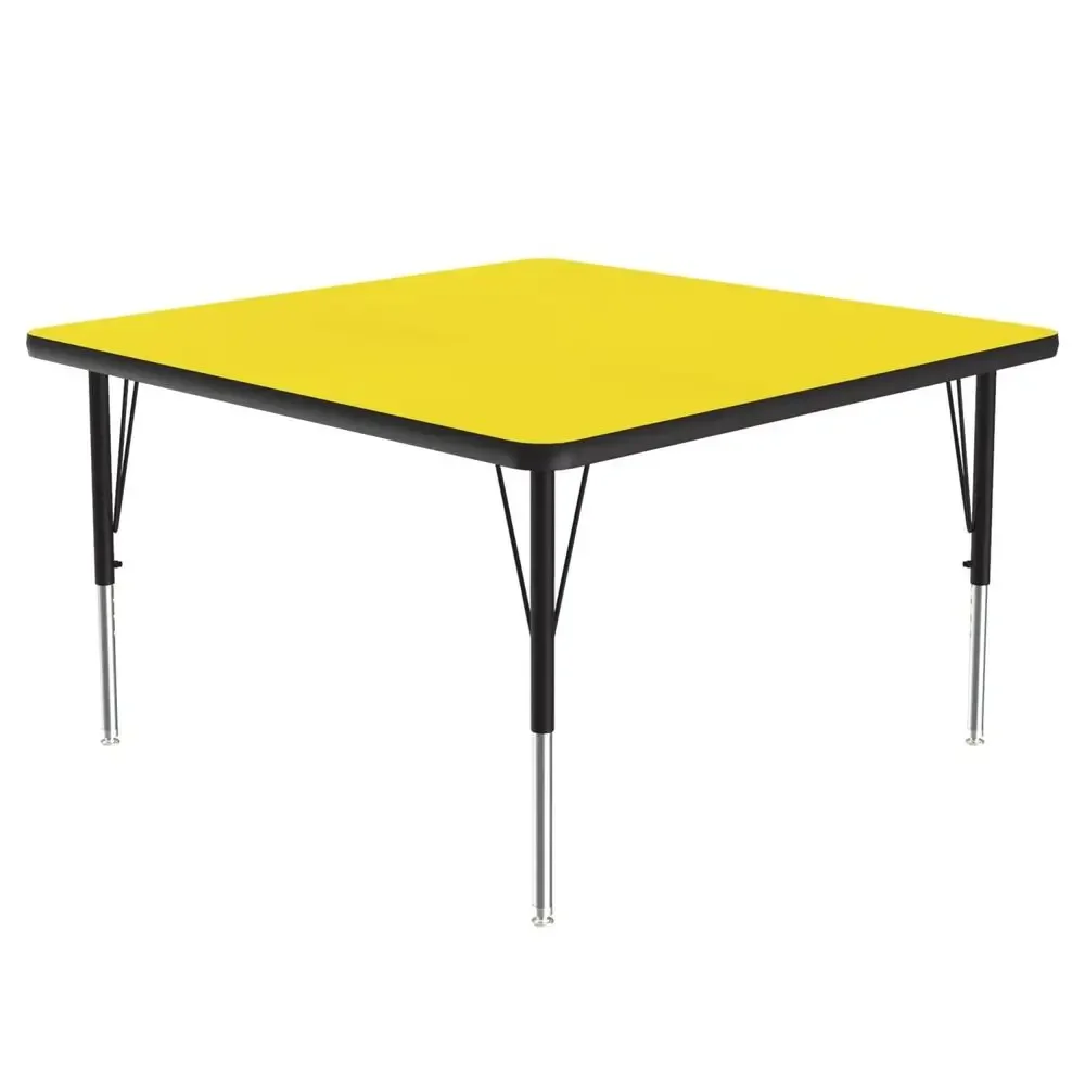 48x48 Square Classroom Activity Table, Adjustable Height, Yellow Durable High Pressure Laminate, School Furniture A4848SQ38
48x48 Square Classroom Activity Table, Adjustable Height, Yellow Durable High Pressure Laminate, School Furniture A4848SQ38