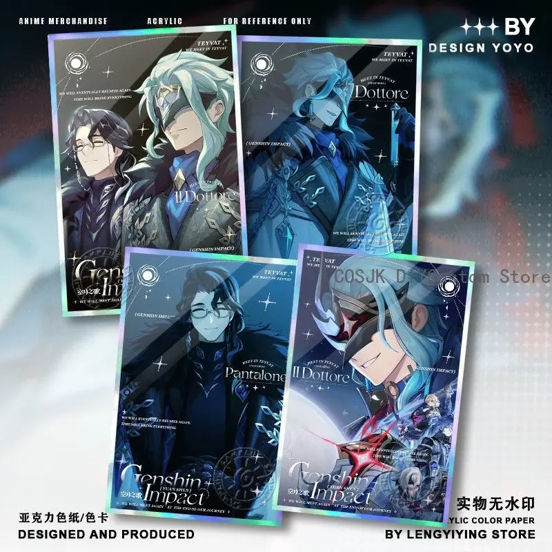 Game Genshin Impact Dottore Pantalone Anime Cosplay Acrylic Double Flash Coloured Paper Desk Stand Collection Ornament Xmas Gift
Game Genshin Impact Dottore Pantalone Anime Cosplay Acrylic Double Flash Coloured Paper Desk Stand Collection Ornament Xmas Gift