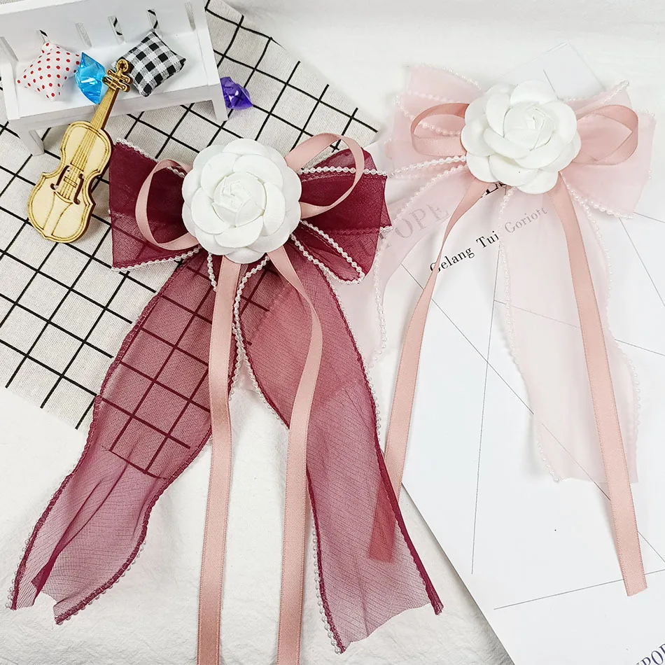 Oversized Vintage Camellia Bow Tie Korean Women's Fashion Suits Shirt Collar Flower Brooch Mini-suit Accessories Gifts for Women
Oversized Vintage Camellia Bow Tie Korean Women's Fashion Suits Shirt Collar Flower Brooch Mini-suit Accessories Gifts for Women