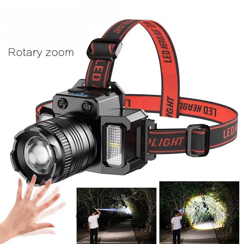 Rechargeable Flashing 2000mah Super Bright Torch Light T51 Induction Led Headlight Waterproof Camping Mobile Power Bank Headlamp
Rechargeable Flashing 2000mah Super Bright Torch Light T51 Induction Led Headlight Waterproof Camping Mobile Power Bank Headlamp