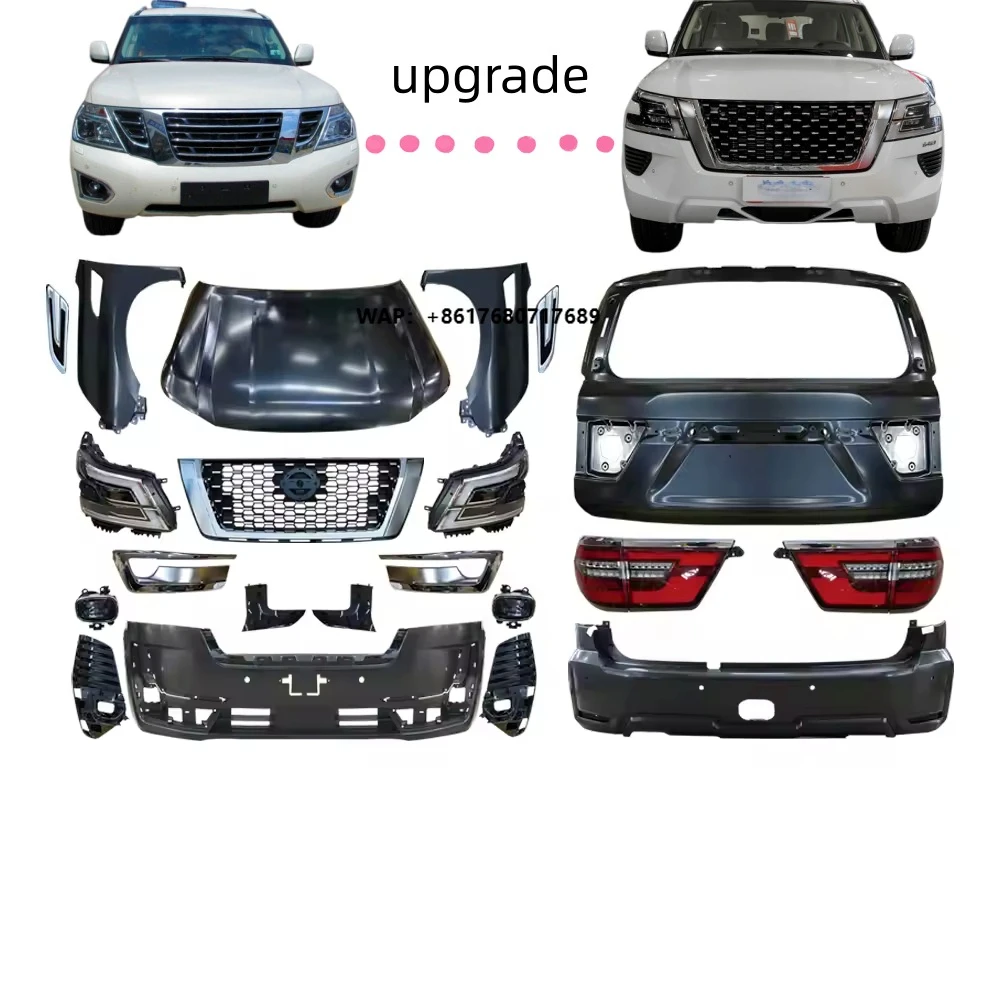 Car Styling Body Kit Fit for Patrol 2014 Upgrade to 2020-2024 Facelift Bumper and Fender Set bumper grille head lamp Conversion
Car Styling Body Kit Fit for Patrol 2014 Upgrade to 2020-2024 Facelift Bumper and Fender Set bumper grille head lamp Conversion