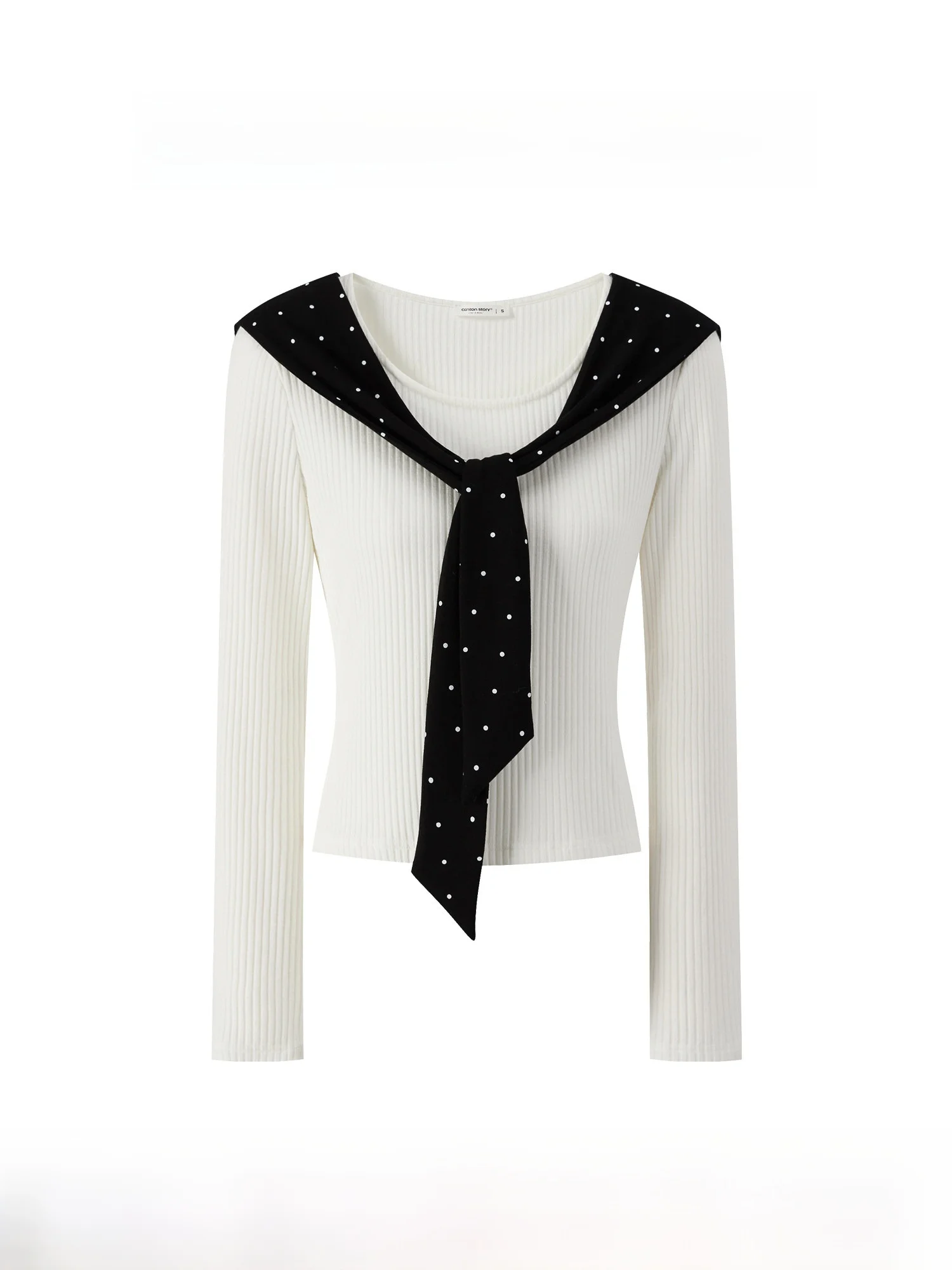 Slim Fit Long Sve T-irt Women's round Ne Waist Cinched White Color Korean Sle Sweet Anti Aging Autumn New Arrival
Slim Fit Long Sve T-irt Women's round Ne Waist Cinched White Color Korean Sle Sweet Anti Aging Autumn New Arrival