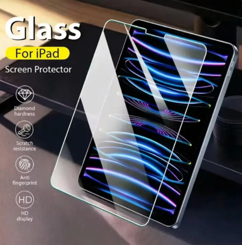2PCS Tempered Glass For Ipad Pro 13 M5 M4 2025 12.9 Air 11 5 4 3 2 M3 M2 Screen Protector A16 9th 10th Generacion Mini 7 6 Film
2PCS Tempered Glass For Ipad Pro 13 M5 M4 2025 12.9 Air 11 5 4 3 2 M3 M2 Screen Protector A16 9th 10th Generacion Mini 7 6 Film