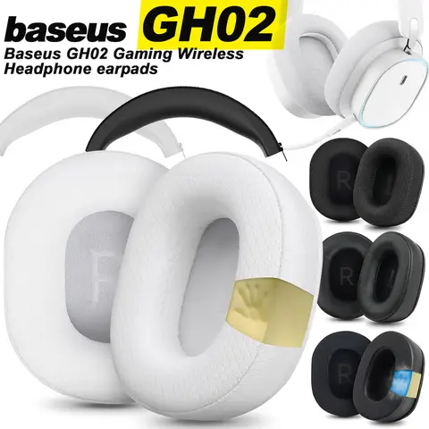 Earphone pads For baseus GH02 Gaming Wireless replacement Earpads headphones Earmuffs  Mesh cloth Memory Covers Sponge  Protein