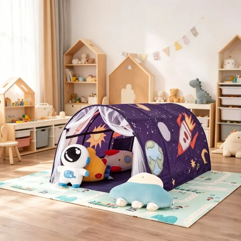 Portable Children's Star Rocket Tent Mosquito Net Bed Canopy Folding Light Blocking Tent for Boys Girls Kids Room Decoration
Portable Children's Star Rocket Tent Mosquito Net Bed Canopy Folding Light Blocking Tent for Boys Girls Kids Room Decoration