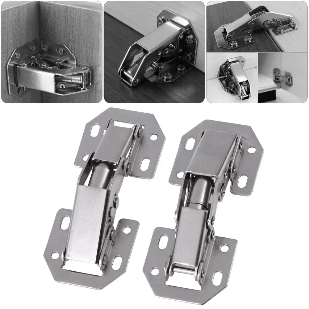 10pcs Cabinet Door Hinges No Drilling Hole Easy Installation Hinges Cold Rolled for Window Cupboard Kitchen Door Repair Tools
10pcs Cabinet Door Hinges No Drilling Hole Easy Installation Hinges Cold Rolled for Window Cupboard Kitchen Door Repair Tools
