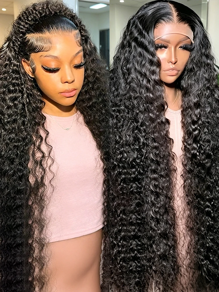 Deep Wave Remy Brazilian Human Hair Wigs 13x4 13x6 Transparent Lace Wig Pre Plucked with Baby Hair Curly Water Wave Swiss HD Lace Frontal Wigs Natural Hairline 40 42 46 Inches 250 Density For Women
Deep Wave Remy Brazilian Human Hair Wigs 13x4 13x6 Transparent Lace Wig Pre Plucked with Baby Hair Curly Water Wave Swiss HD Lace Frontal Wigs Natural Hairline 40 42 46 Inches 250 Density For Women