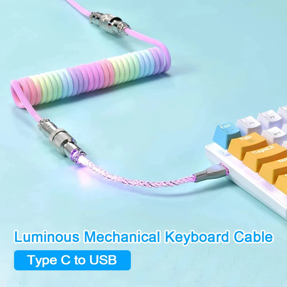 NEW Type C Mechanical Keyboard Coiled Cable USB Keyboard Wire Mechanical Keyboard Aviator Desktop Computer Aviation Connector 3M
NEW Type C Mechanical Keyboard Coiled Cable USB Keyboard Wire Mechanical Keyboard Aviator Desktop Computer Aviation Connector 3M