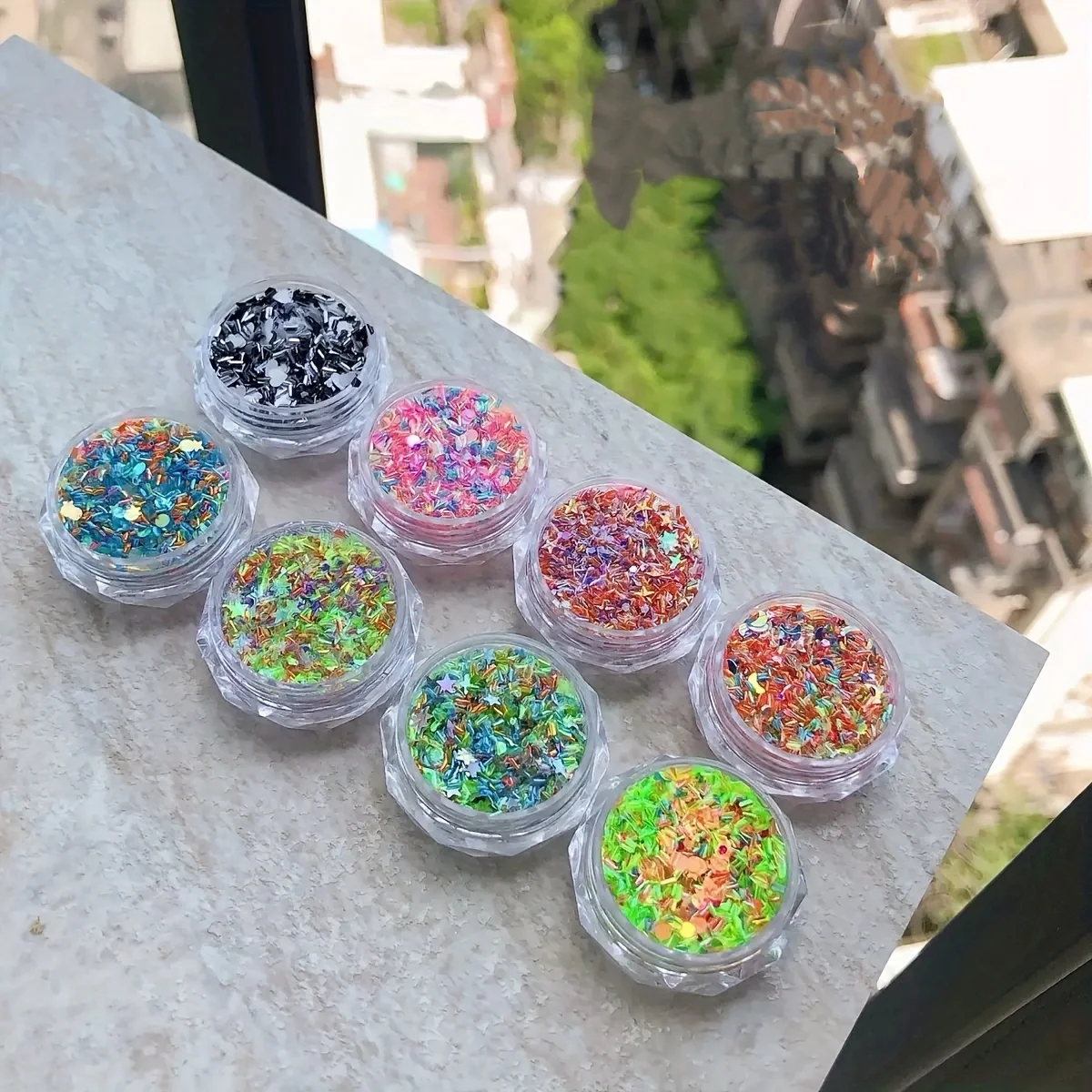 Dopamine Color Starry Sky Nail Art - Design candy color sequins, vibrant decoration for DIY nail art in Japanese and Korean summ
Dopamine Color Starry Sky Nail Art - Design candy color sequins, vibrant decoration for DIY nail art in Japanese and Korean summ
