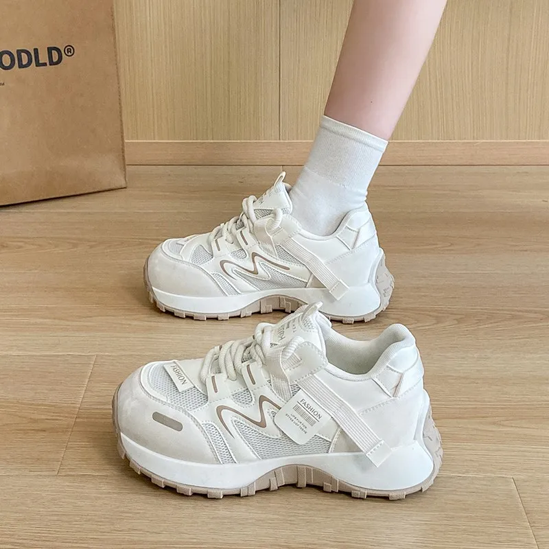 2026 Leather Thick-soled Women's Casual Sneakers Breathable Woman Vulcanize Sport Walking Running Platform Flats Shoes 898
2026 Leather Thick-soled Women's Casual Sneakers Breathable Woman Vulcanize Sport Walking Running Platform Flats Shoes 898