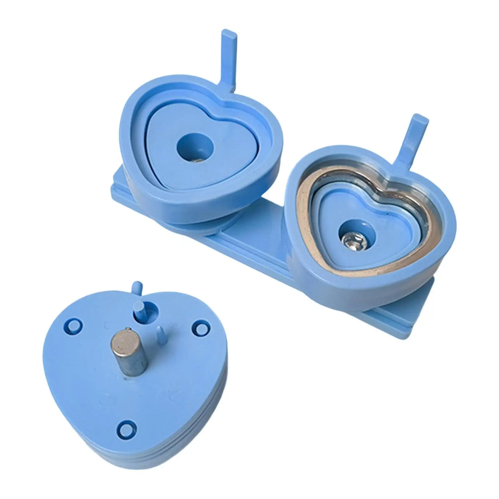 DIY Badge Pin Button Maker Die Mold Heart Shaped Interchangeable Mould for Home Shop Wedding Birthday Parties
DIY Badge Pin Button Maker Die Mold Heart Shaped Interchangeable Mould for Home Shop Wedding Birthday Parties