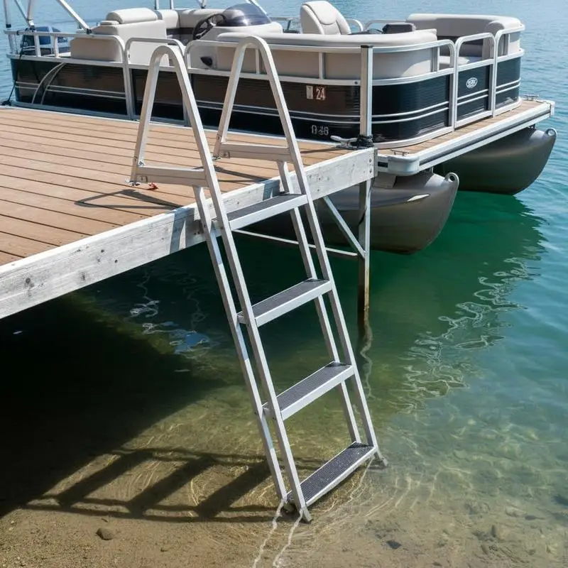 Aluminum Alloy Boarding Stairs 4 Steps For Ship Lake Pool 350 lbs Load Capacity 4'' Wide Pedals Removable Structure Marine Equipment
Aluminum Alloy Boarding Stairs 4 Steps For Ship Lake Pool 350 lbs Load Capacity 4'' Wide Pedals Removable Structure Marine Equipment