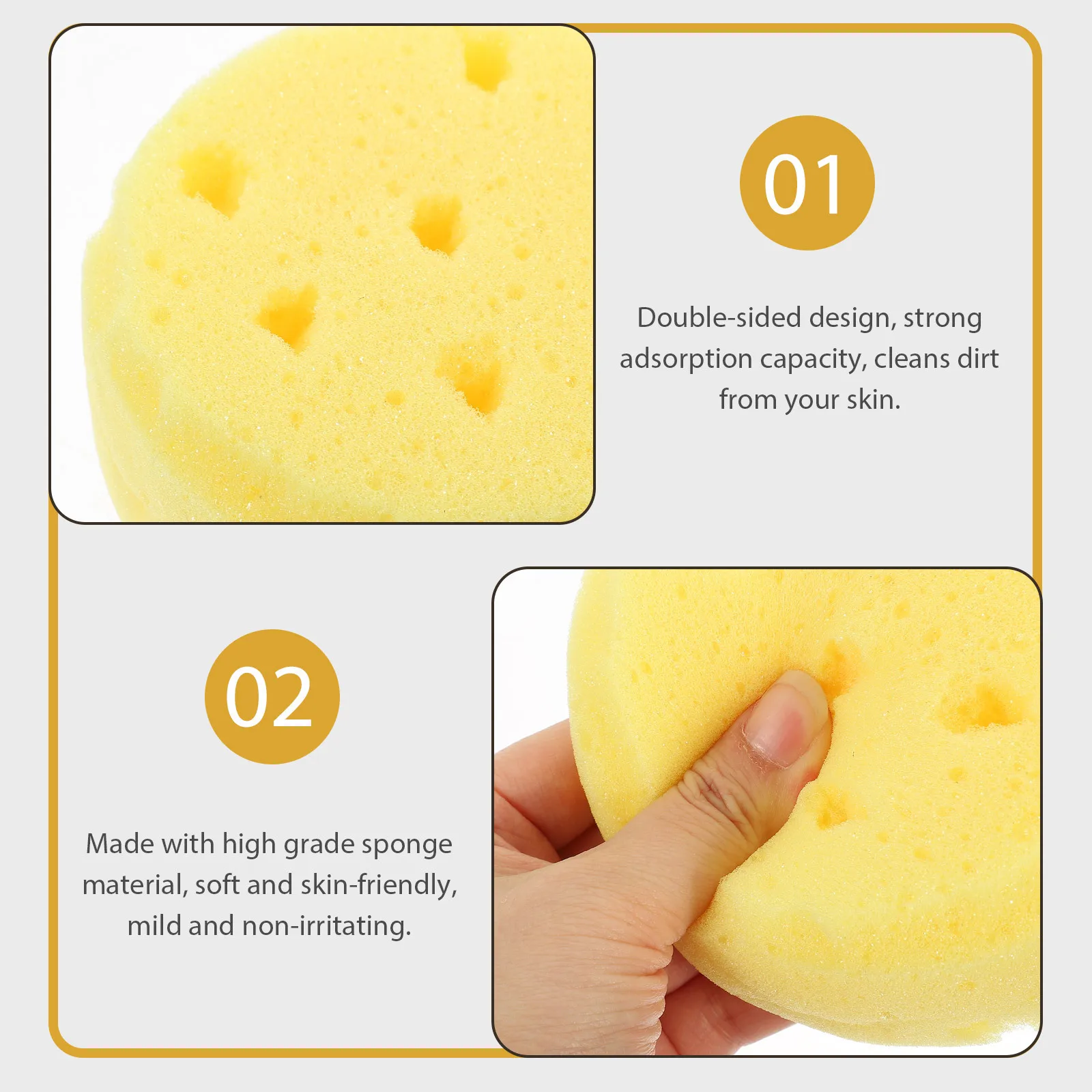 4pcs Bath Sponge Exfoliating Body Wash Loofah Dual Sided Strong Adsorption Quick Drying Shower Scrubber Bathing Supplies Body
4pcs Bath Sponge Exfoliating Body Wash Loofah Dual Sided Strong Adsorption Quick Drying Shower Scrubber Bathing Supplies Body