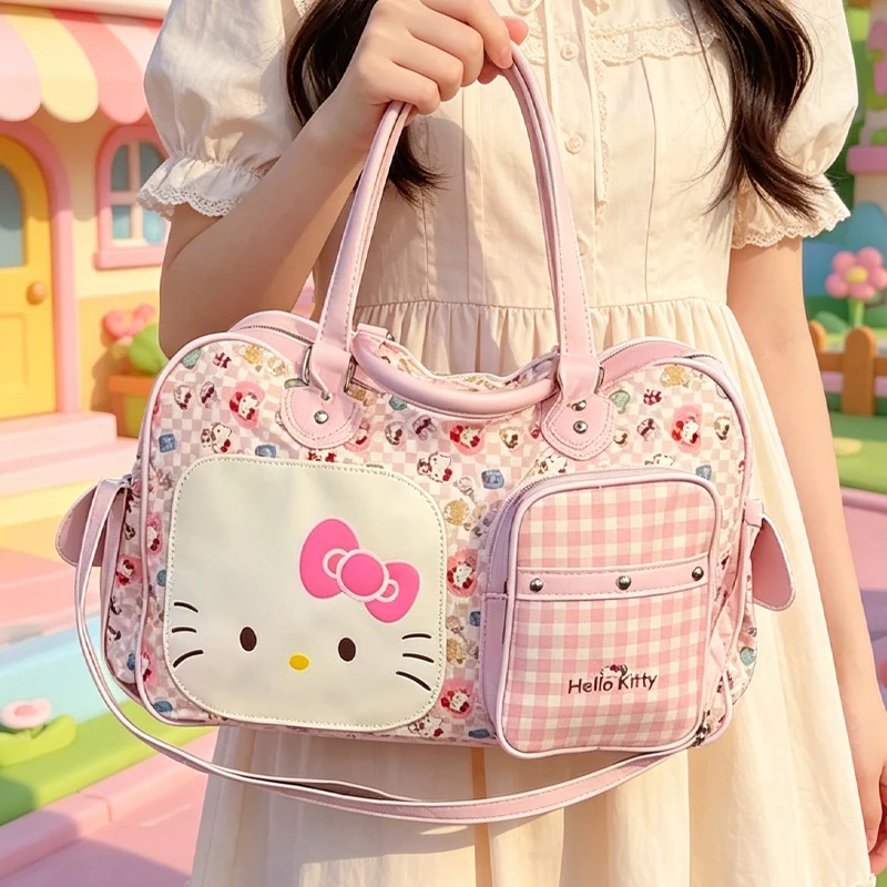 New Hello Kittys Travel Bag Large Capacity Luggage Bag Multifunctional Portable Anime Figure Leisure Bags for Woman
New Hello Kittys Travel Bag Large Capacity Luggage Bag Multifunctional Portable Anime Figure Leisure Bags for Woman