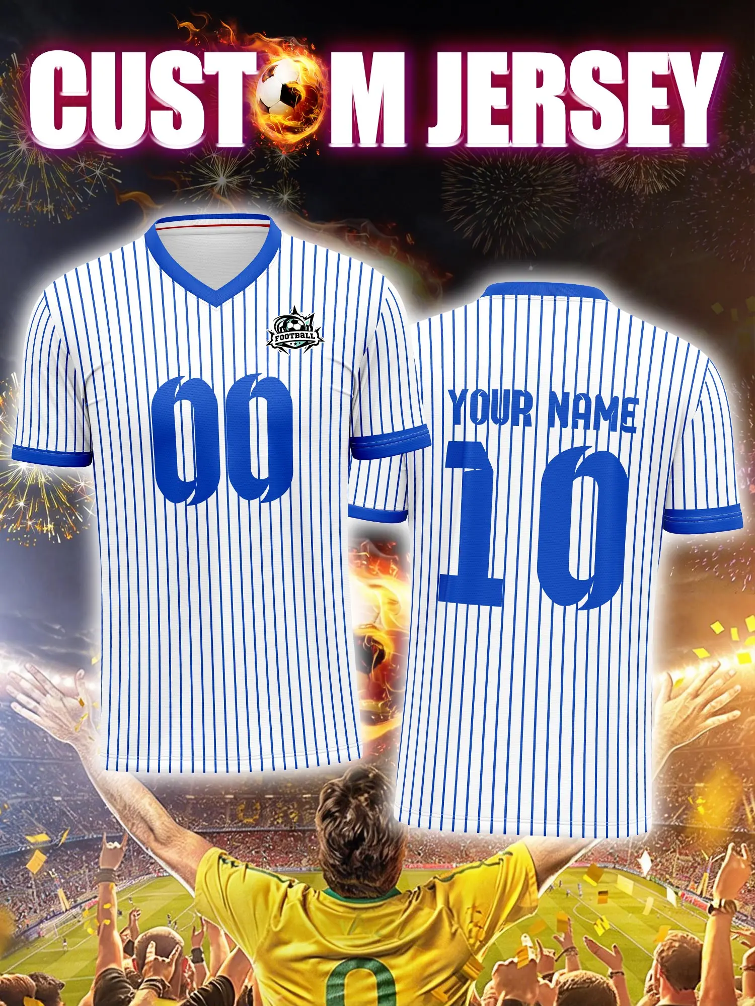 Спортивная футболка с V-образным вырезом для взрослых и детей, с индивидуальным именем и номером, быстросохнущая, модная, с сублимационной печатью, 2026
Спортивная футболка с V-образным вырезом для взрослых и детей, с индивидуальным именем и номером, быстросохнущая, модная, с сублимационной печатью, 2026