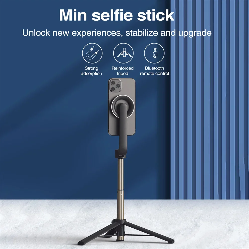 Mini Magnetic Selfie Stick Tripod 650mm Mobile Phone Stand for Smartphones Bluetooth Tripod Stand with Remote Control
Mini Magnetic Selfie Stick Tripod 650mm Mobile Phone Stand for Smartphones Bluetooth Tripod Stand with Remote Control