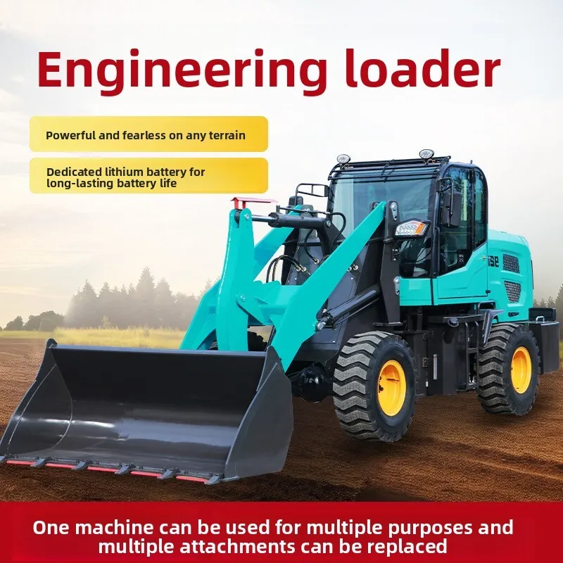 Livestock Small Forklift Four-Wheel Drive Agricultural Bulldozer Engineering Site High-Configuration Electric Loader
Livestock Small Forklift Four-Wheel Drive Agricultural Bulldozer Engineering Site High-Configuration Electric Loader