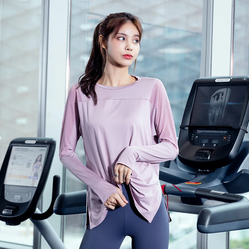 Women Yoga Tops Mesh Breathable Loose Fitness Running Shirts Long Sleeve Thumb Hole Sports T-shirts Girls Gym Workout Tee Blouse
Women Yoga Tops Mesh Breathable Loose Fitness Running Shirts Long Sleeve Thumb Hole Sports T-shirts Girls Gym Workout Tee Blouse