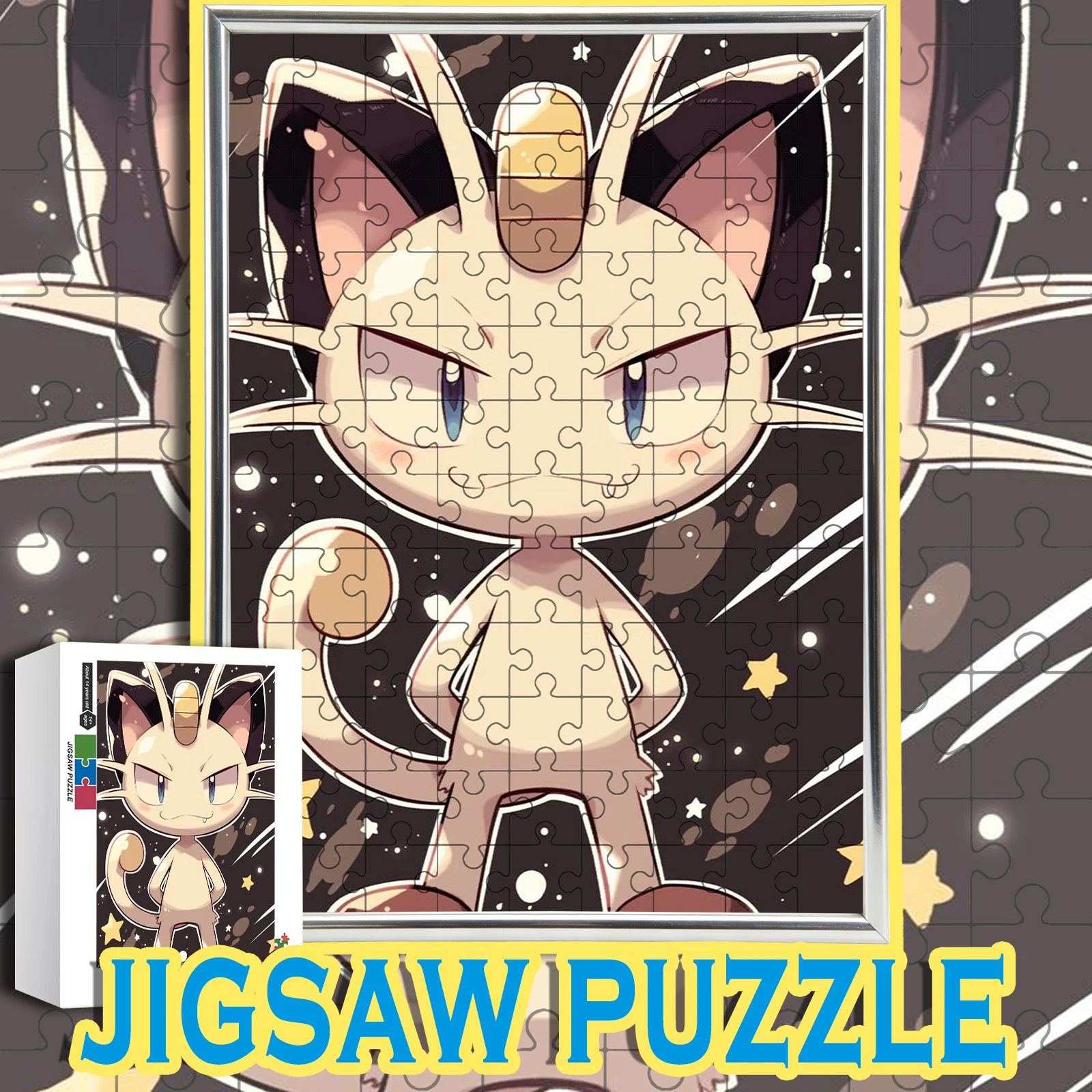 Cool Meowth Team Rocket Cat Monster Anime Wooden Jigsaw Puzzle 108/200/300/500/1000pcs Color Box
Cool Meowth Team Rocket Cat Monster Anime Wooden Jigsaw Puzzle 108/200/300/500/1000pcs Color Box