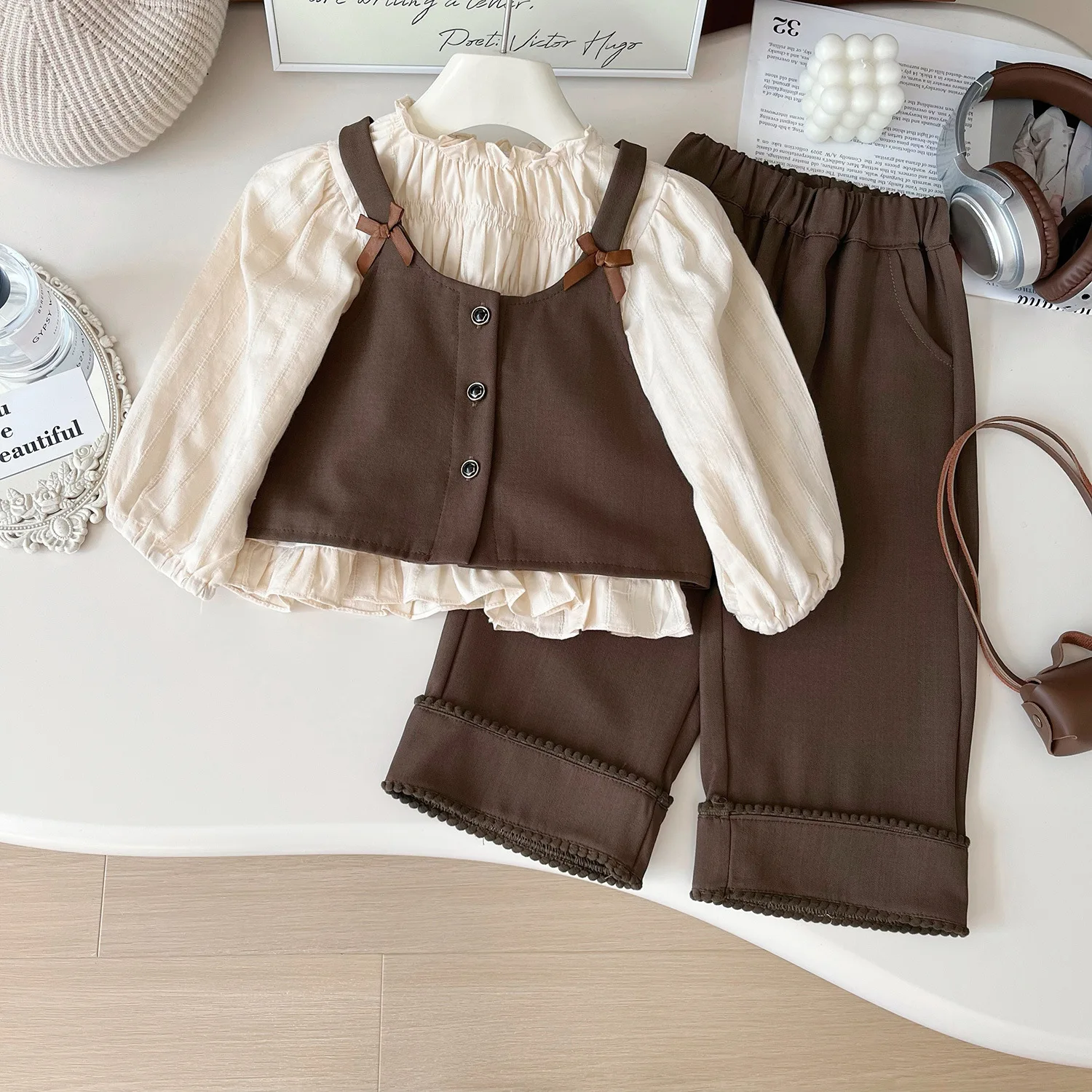 Girls Clothing Sets Spring Autumn 2025 Children Vest Shirts Pants 3pcs Princess Suit For Baby Cute Outfits Kids Costume 4 5 6 7Y
Girls Clothing Sets Spring Autumn 2025 Children Vest Shirts Pants 3pcs Princess Suit For Baby Cute Outfits Kids Costume 4 5 6 7Y