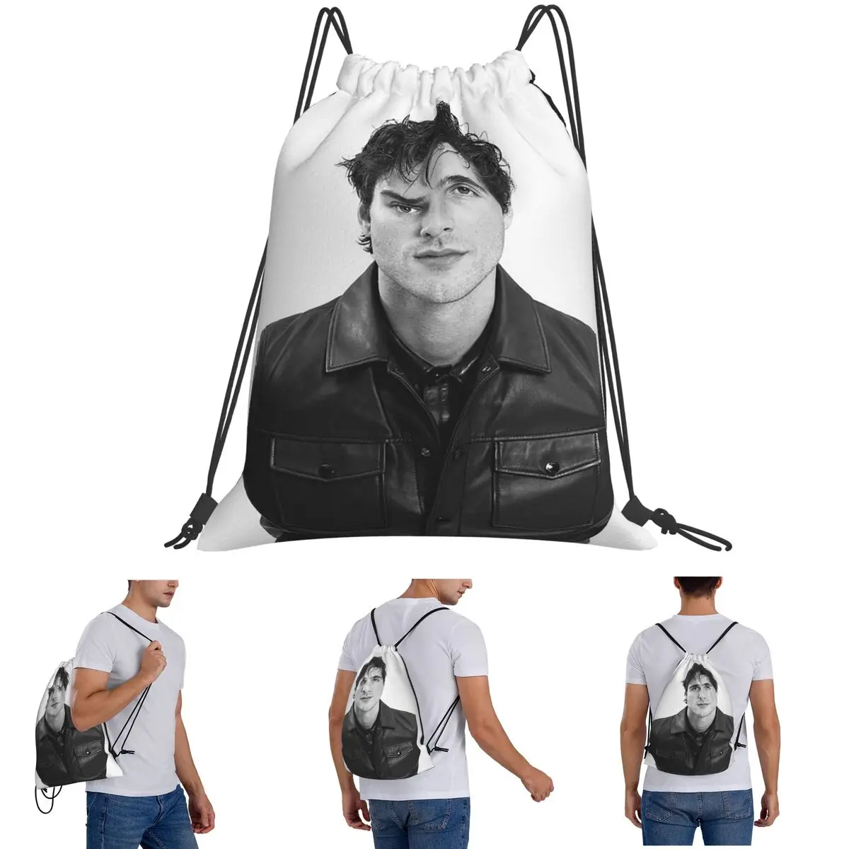 Jacob Elordi Australian Actor Backpacks Multi-function Drawstring Bags Sports Bag Book Bags for Travel Students
Jacob Elordi Australian Actor Backpacks Multi-function Drawstring Bags Sports Bag Book Bags for Travel Students