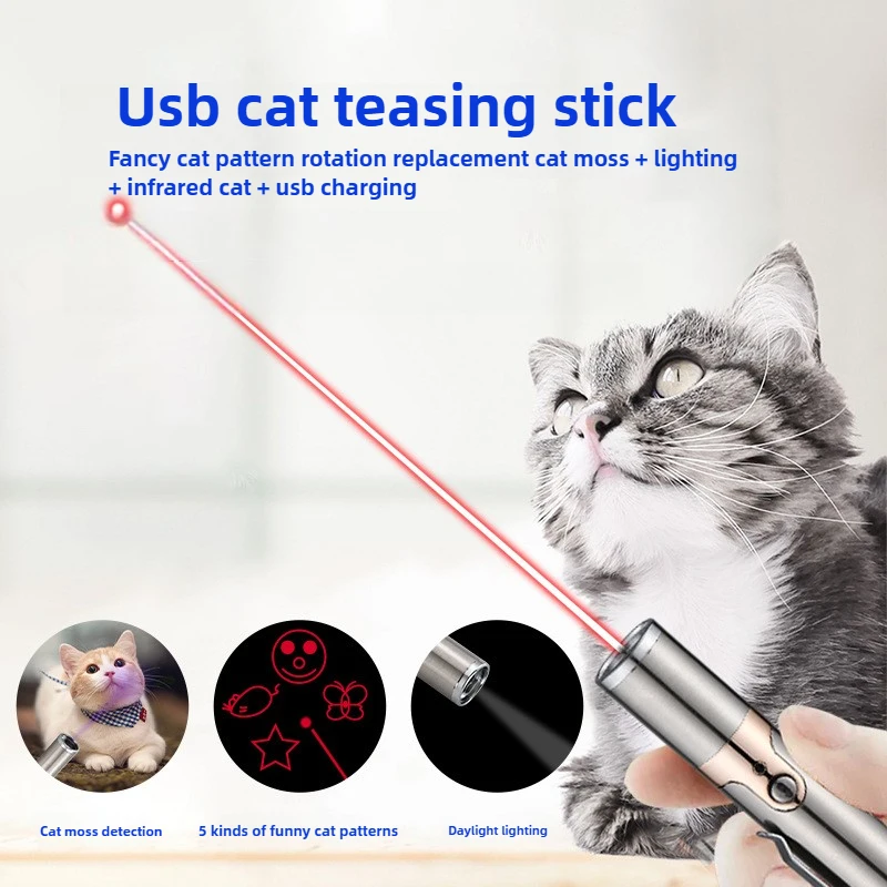 Enhanced Multifunctional Toy with USB Charging Infrared Laser Pattern Projection Interactive Cat Stick for Pet Activity Supplies
Enhanced Multifunctional Toy with USB Charging Infrared Laser Pattern Projection Interactive Cat Stick for Pet Activity Supplies
