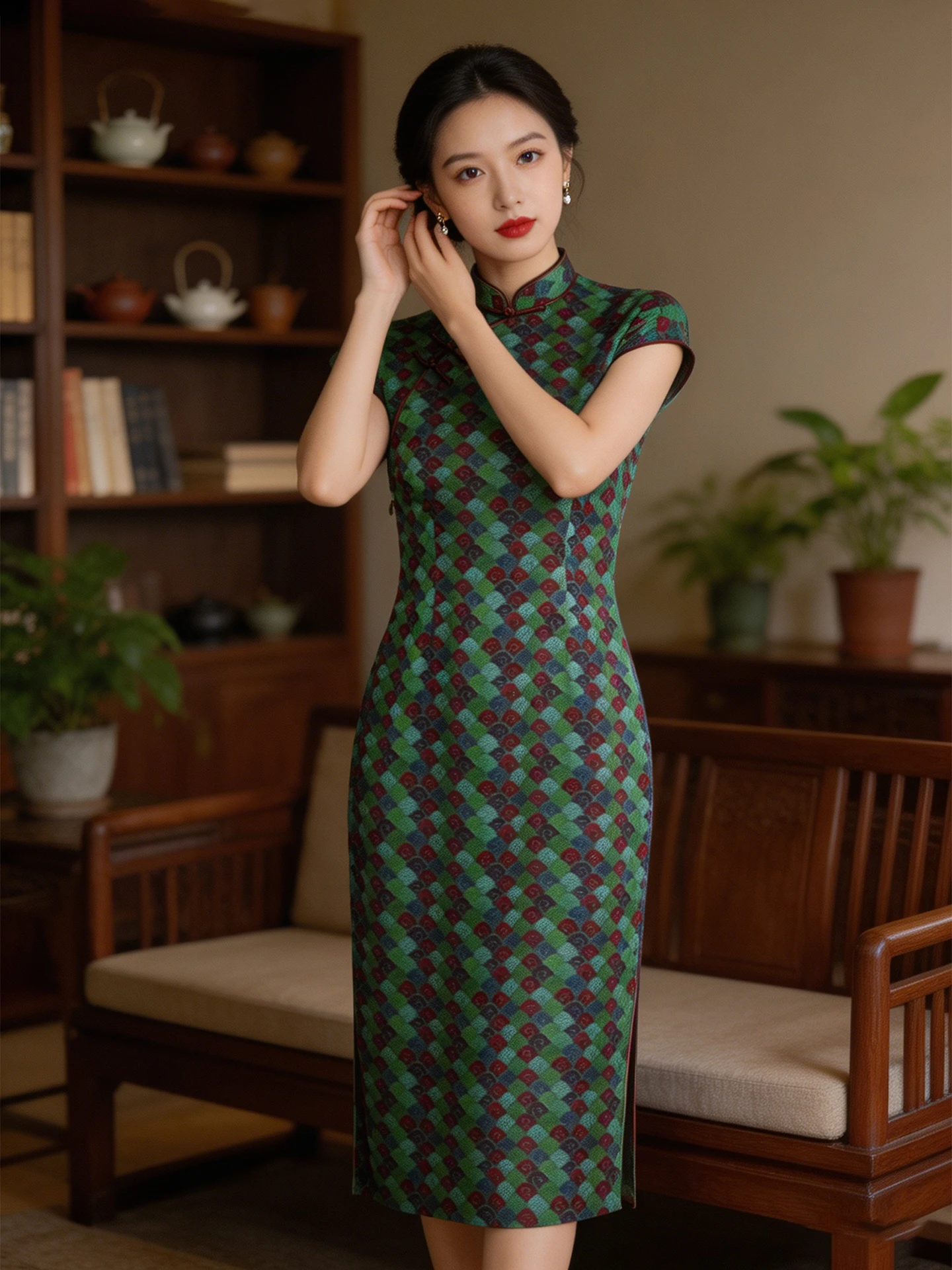 Новое летнее платье-ципао Ele een Midi Qipao Dr Dorabana в стиле ретро, улучшенная повседневная версия, из дышащего полиэфирного волокна, с коротким рукавом
Новое летнее платье-ципао Ele een Midi Qipao Dr Dorabana в стиле ретро, улучшенная повседневная версия, из дышащего полиэфирного волокна, с коротким рукавом