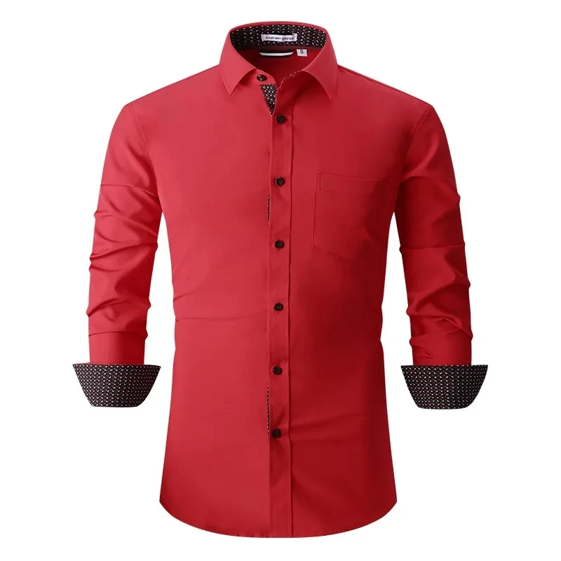 ZPMN38 polyester mens shirt European and n casual long-sleeved formal summer wear
ZPMN38 polyester mens shirt European and n casual long-sleeved formal summer wear