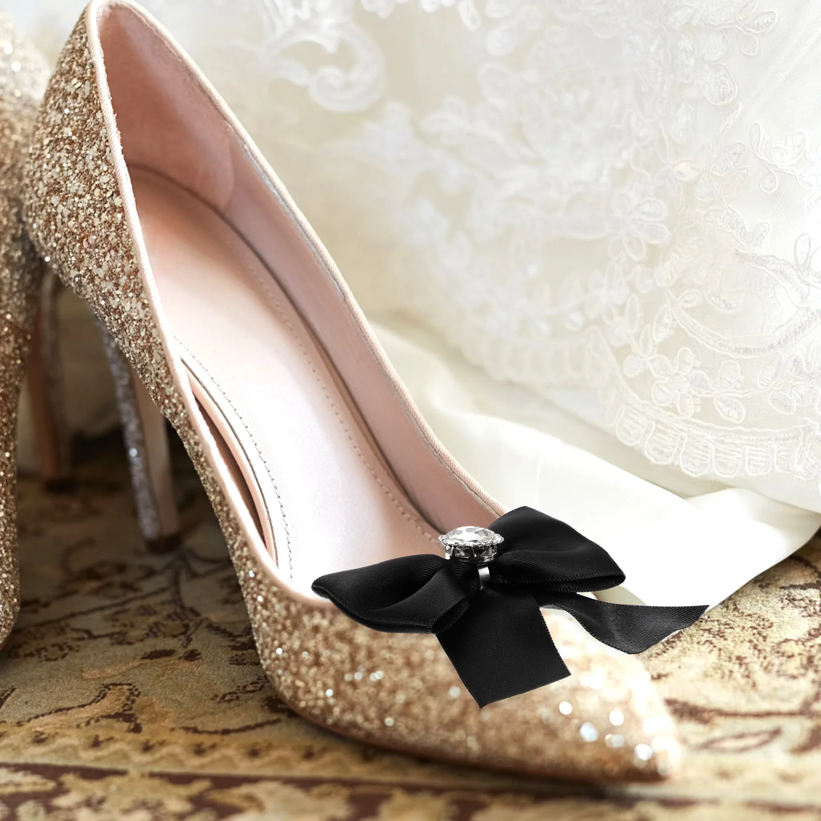 2pcs Flower Jewelry Pink Bow Rhinestone Bow Knot Buckle Satin Knot Bridal Wedding Shoe Decorations Shoe Embellishments 
2pcs Flower Jewelry Pink Bow Rhinestone Bow Knot Buckle Satin Knot Bridal Wedding Shoe Decorations Shoe Embellishments