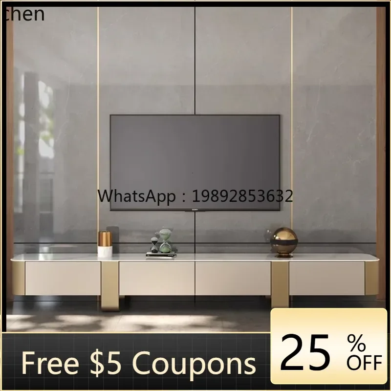 HSN light luxury high-end rock slab round coffee table TV cabinet combination small apartment
HSN light luxury high-end rock slab round coffee table TV cabinet combination small apartment