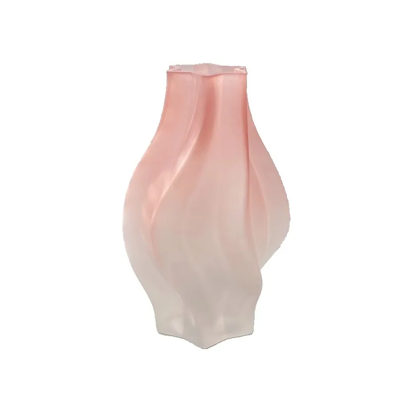 Nordic creative tornado shape matte high-end vase glass flower arrangement living room table art ornament
Nordic creative tornado shape matte high-end vase glass flower arrangement living room table art ornament