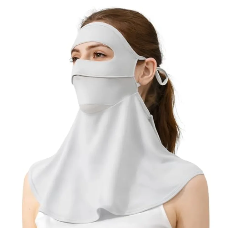 UPF50+ Full Face Sun Mask for Women, Breathable UV Protection with Neck Coverage and Adjustable Strap
UPF50+ Full Face Sun Mask for Women, Breathable UV Protection with Neck Coverage and Adjustable Strap