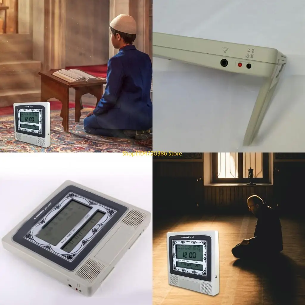 K0EA Мусульманские настольные часы-будильник Азан Время для молитвы Температурный дисплей Светодиодный календарь
K0EA Мусульманские настольные часы-будильник Азан Время для молитвы Температурный дисплей Светодиодный календарь