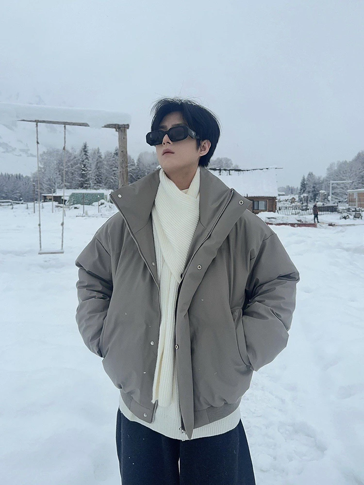 Мужская зимняя куртка из искусственной кожи и хлопка в американском ретро-стиле, теплая, с высоким воротником, премиум-класса
Мужская зимняя куртка из искусственной кожи и хлопка в американском ретро-стиле, теплая, с высоким воротником, премиум-класса