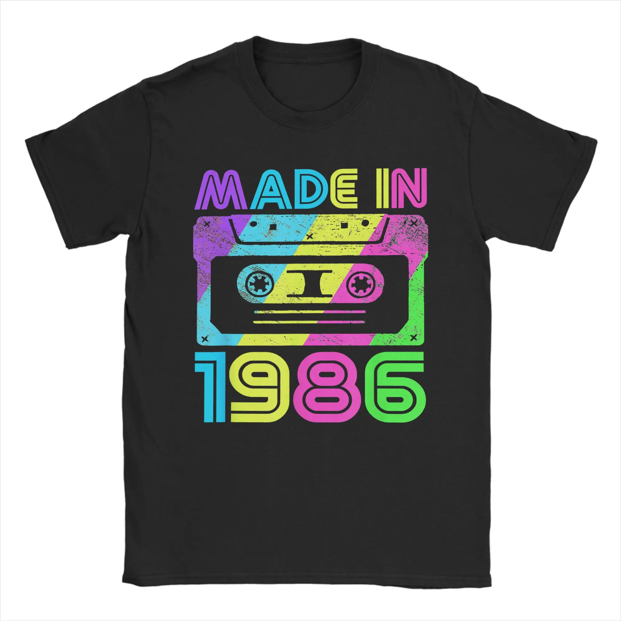 Made In 1986 Cassette Birthday 80s T Shirts Men's Pure Cotton Cool T-Shirt Round Neck Tee Shirt Short Sleeve Clothes Summer
Made In 1986 Cassette Birthday 80s T Shirts Men's Pure Cotton Cool T-Shirt Round Neck Tee Shirt Short Sleeve Clothes Summer