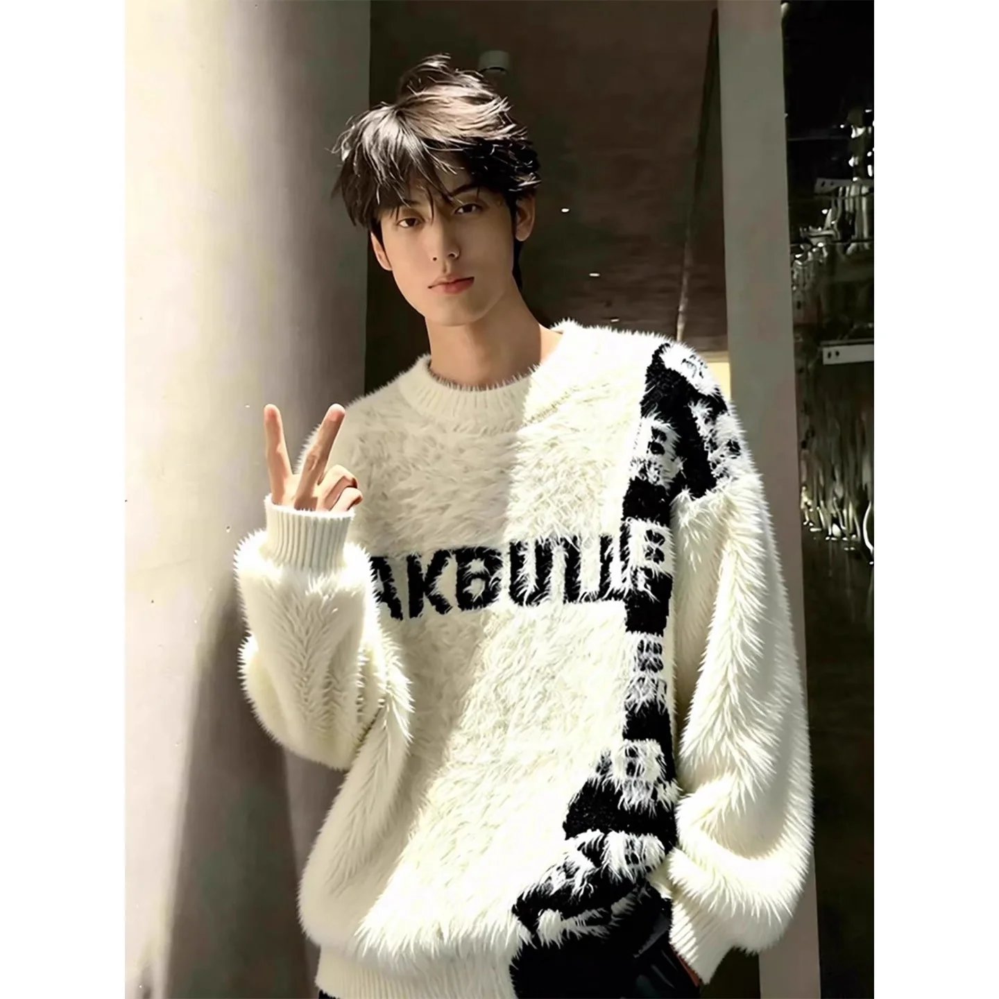 Men's Oversize Knitted Sweater round Ne Camere Autumn Winter Warm Inner Wear Top Flower Pattern Loose Fit Casual Sle
Men's Oversize Knitted Sweater round Ne Camere Autumn Winter Warm Inner Wear Top Flower Pattern Loose Fit Casual Sle