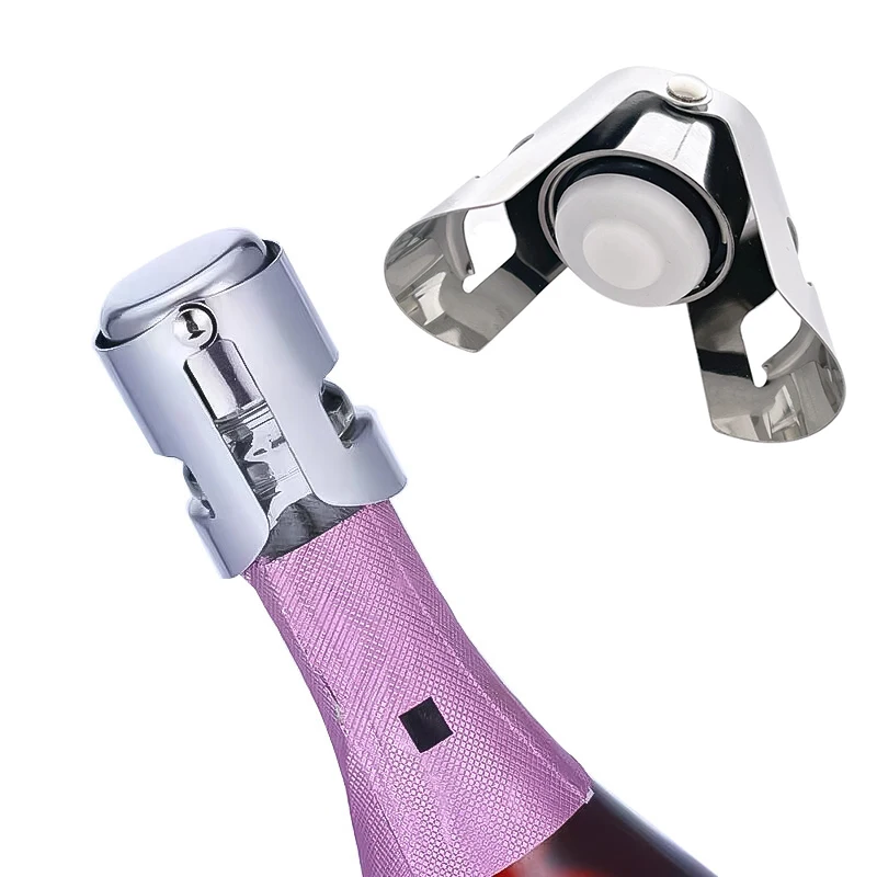 1Pcs Champagne Bottle Stopper Stainless Steel Sparkling Grape Wine Bottle Plug Vacuum Sealer Bottle Liquor Flow Stopper Cap Bar
1Pcs Champagne Bottle Stopper Stainless Steel Sparkling Grape Wine Bottle Plug Vacuum Sealer Bottle Liquor Flow Stopper Cap Bar