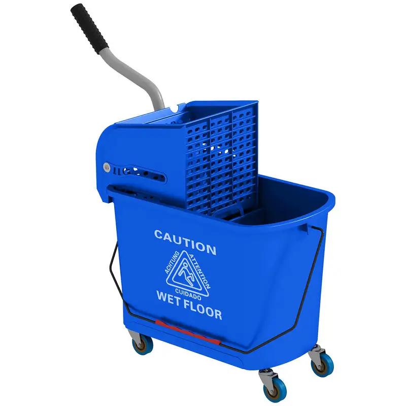 HOMCOM Compact Mop Bucket with Wringer, Mop Bucket on Wheels for Floor Cleaning, 21 Quart, Separate Dirty and Clean Water, Blue
HOMCOM Compact Mop Bucket with Wringer, Mop Bucket on Wheels for Floor Cleaning, 21 Quart, Separate Dirty and Clean Water, Blue