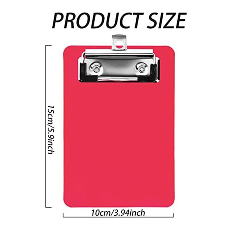 4inch x 6inch Mini Clipboard, 4Pcs Small Clipboards, Clip Board Notepads Clipboard, Memo Size Pocket Plastic ClipboardJAS
4inch x 6inch Mini Clipboard, 4Pcs Small Clipboards, Clip Board Notepads Clipboard, Memo Size Pocket Plastic ClipboardJAS