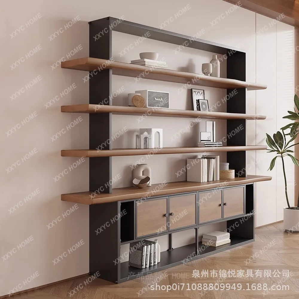 HOriginal solid wood bookshelf floor rack integrated against the wall living room multi-layer storage display rack
HOriginal solid wood bookshelf floor rack integrated against the wall living room multi-layer storage display rack
