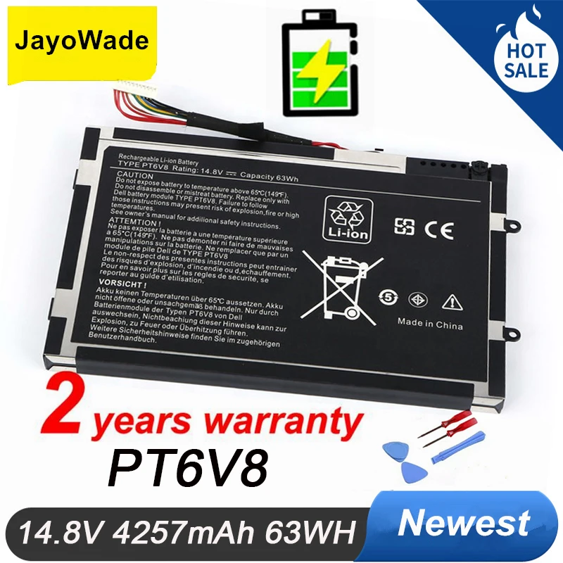 Заводская батарея 14,8 в 63WH PT6V8 для ноутбука DELL Alienware M11x M14x R1 R2 R3 P18G T7YJR 8P6X6 08P6X6 PT6V8
Заводская батарея 14,8 в 63WH PT6V8 для ноутбука DELL Alienware M11x M14x R1 R2 R3 P18G T7YJR 8P6X6 08P6X6 PT6V8