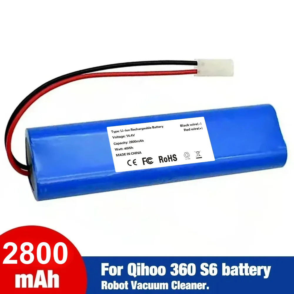 14.4V 2800mAh Li-ion Robot Vacuum Battery for Rowenta X-Plorer 75/75s/75 Animal Rogue 970 BH70970 Tefal RG8575.
14.4V 2800mAh Li-ion Robot Vacuum Battery for Rowenta X-Plorer 75/75s/75 Animal Rogue 970 BH70970 Tefal RG8575.