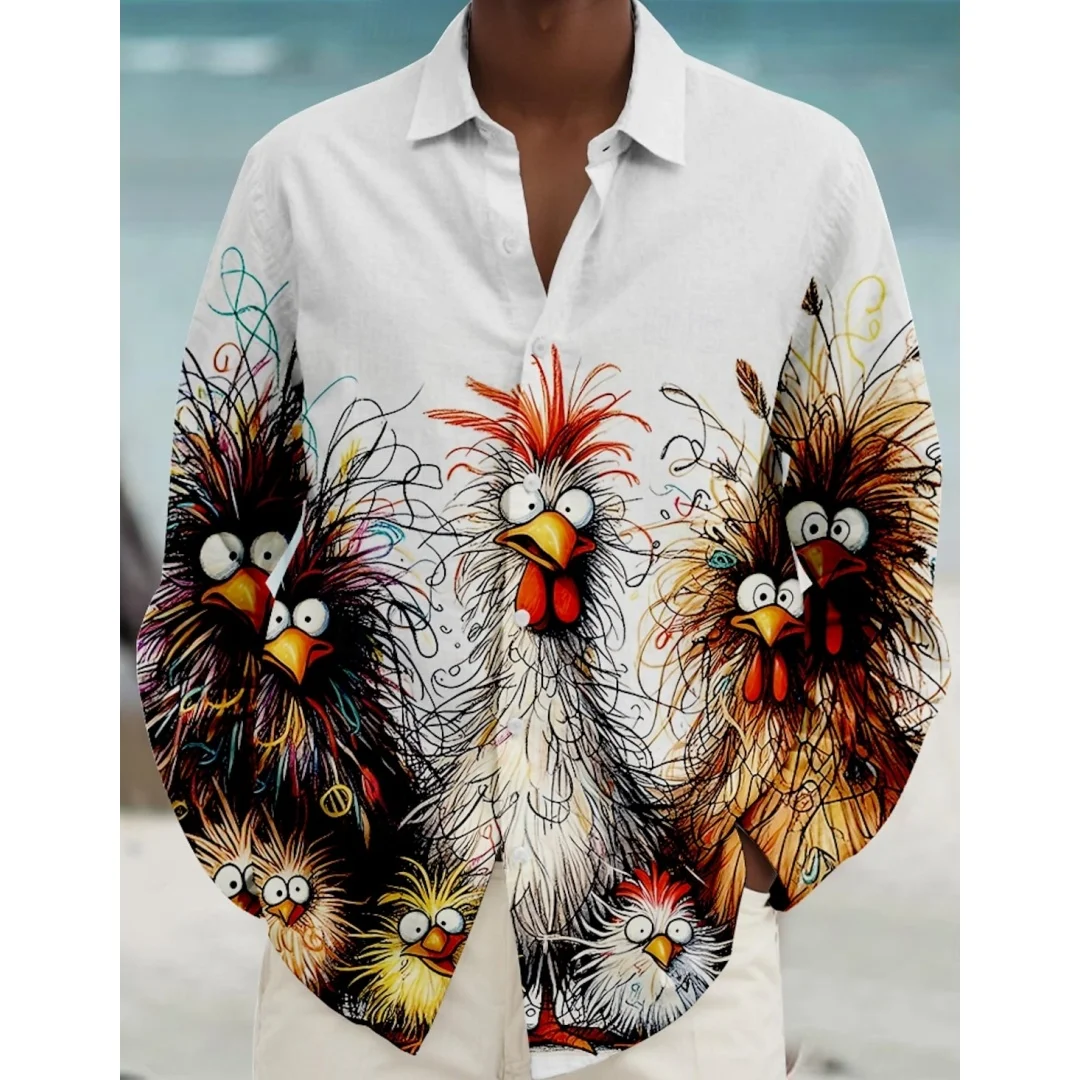 Casual Men's Button Up Shirt Beach Shirt Long Sleeve Daily Vacation Collared Shirts 3D Printed Long sleeved shirt Men's clothing
Casual Men's Button Up Shirt Beach Shirt Long Sleeve Daily Vacation Collared Shirts 3D Printed Long sleeved shirt Men's clothing