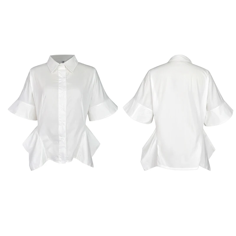 Uoozee однотонные свободные блузки с лацканами на пуговицах для женщин, модные асимметричные повседневные простые офисные рубашки, топы
Uoozee однотонные свободные блузки с лацканами на пуговицах для женщин, модные асимметричные повседневные простые офисные рубашки, топы