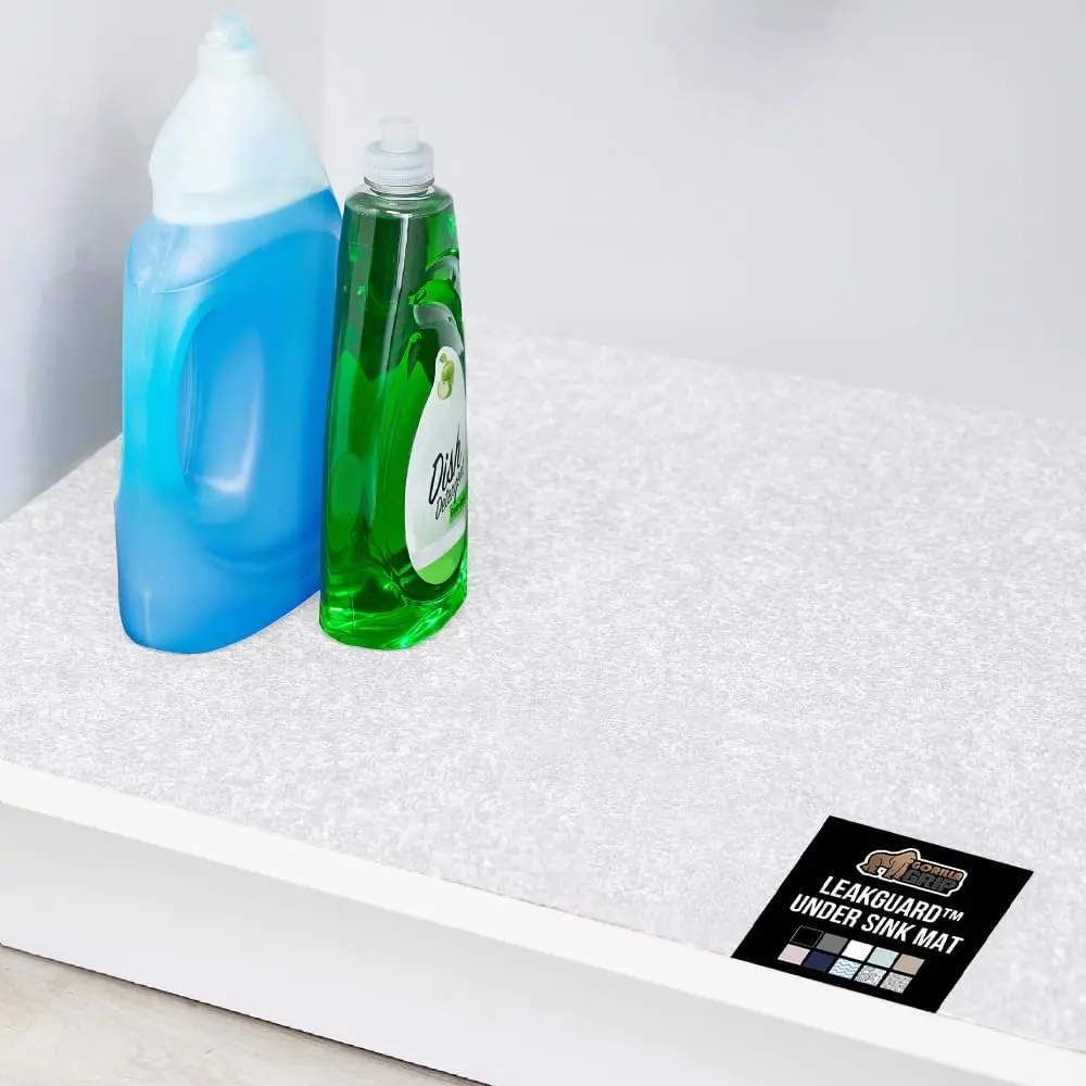 Waterproof Under Sink Mat for Kitchen Cabinet, Quick Dry Shelf Liner, Absorbent Felt, Easy to Trim, 24x30 White
Waterproof Under Sink Mat for Kitchen Cabinet, Quick Dry Shelf Liner, Absorbent Felt, Easy to Trim, 24x30 White