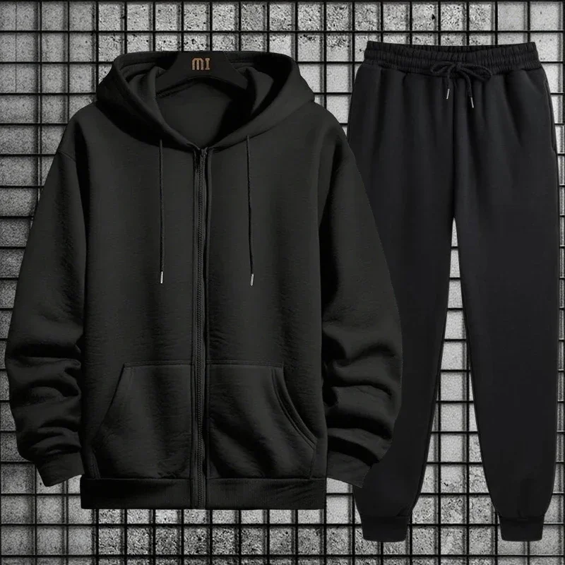 2026 New Arrival Men's Zipper Hoodie Sweatpants 2 Piece Set High Quality Hooded Long Sleeve Sweatshirt Autumn Winter Tracksuit
2026 New Arrival Men's Zipper Hoodie Sweatpants 2 Piece Set High Quality Hooded Long Sleeve Sweatshirt Autumn Winter Tracksuit