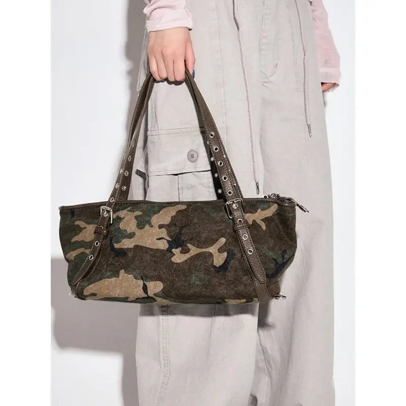Camouflage Y2K Women Handbags Large Capacity Canvas Shoulder Bag Commuting Ladies Travel Female Armpit Bag Short Trips Casual
Camouflage Y2K Women Handbags Large Capacity Canvas Shoulder Bag Commuting Ladies Travel Female Armpit Bag Short Trips Casual